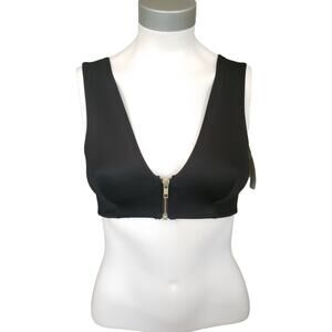 ONE RAD GIRL by Dress The Population Emilia zip front crop top bralette XS NEW